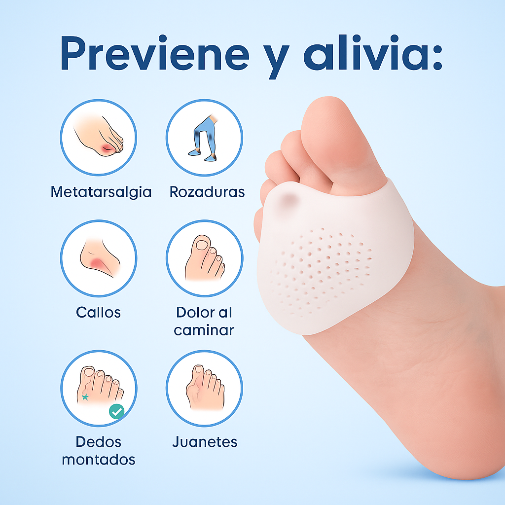 Tus pies también merecen un respiro.-Almohadillas ortopédicas FlexiComfort™
